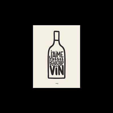 AFFICHE AGE J'AIME ASSEZ BEAUCOUP CE VIN