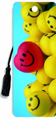 MARQUE PAGES 3D - SMILEY COEUR