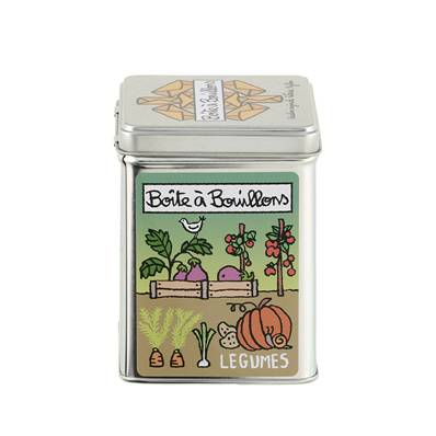 BOITE METAL BOUILLON LEGUMES VINTAGE