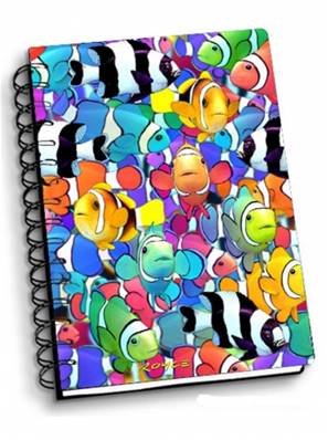 CARNET A6 COUVERTURE 3D - POISSON