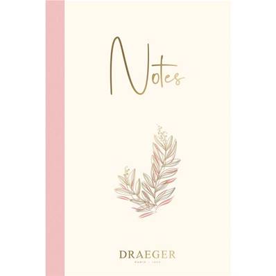 CARNET A6 POINTS - NOTES BLANC/ROSE