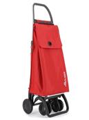 CHARIOT 4 ROUES PIVOTANTES PLIABLE ROUGE