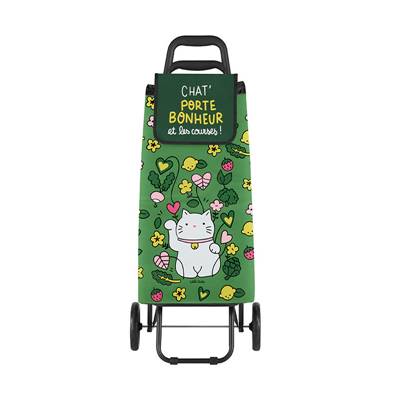 CHARIOT DE COURSES ISOTHERME CHAT BONHEUR