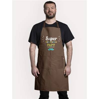 TABLIER ADULTE SUPER PAPY MARRON